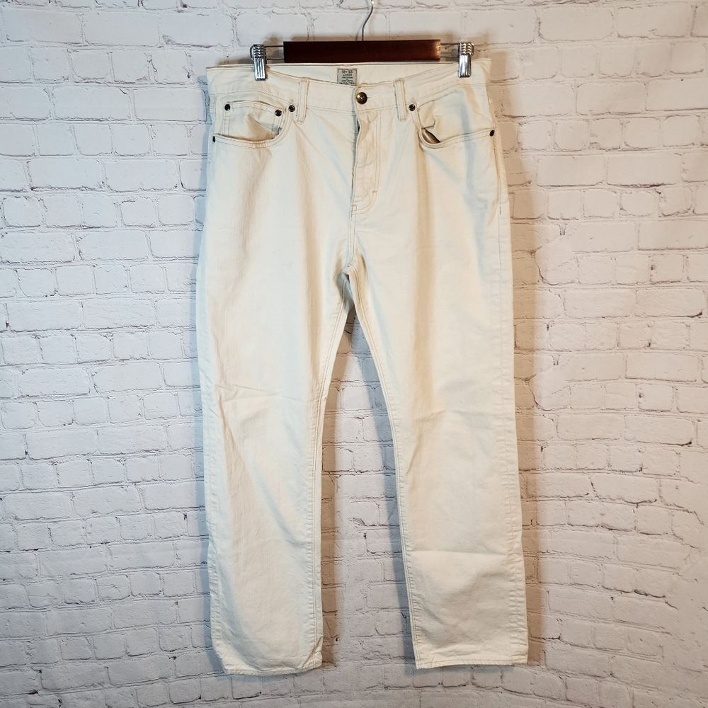 J. Crew Slim Men’s Jeans in Off-White/Cream